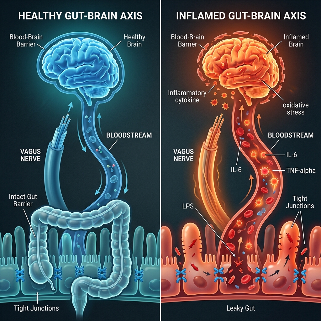 The Gut-Brain Axis: Why Anxiety, Depression & Joint Pain Share One Hidden Cause