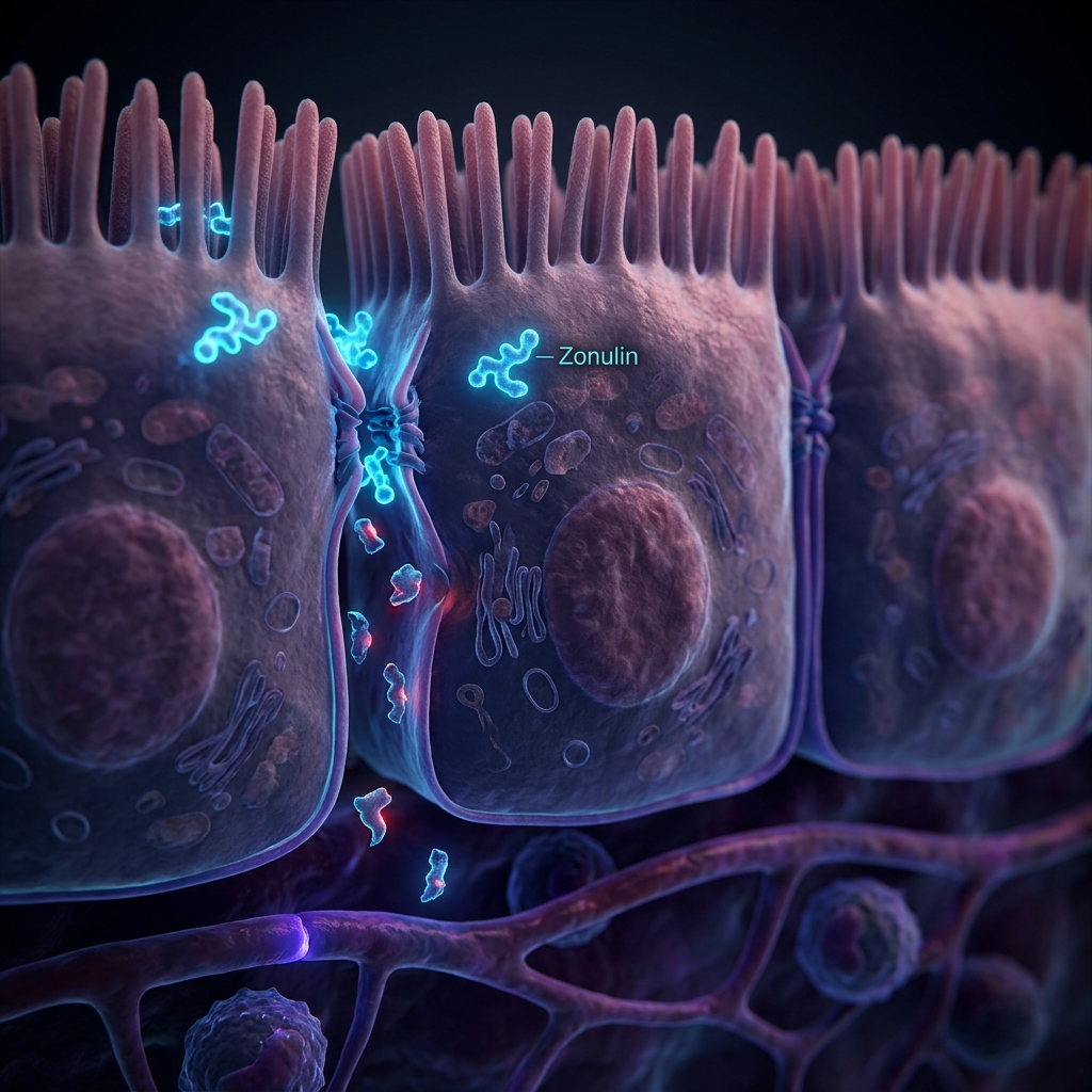 3D Microscopic Render of Gut Tight Junctions